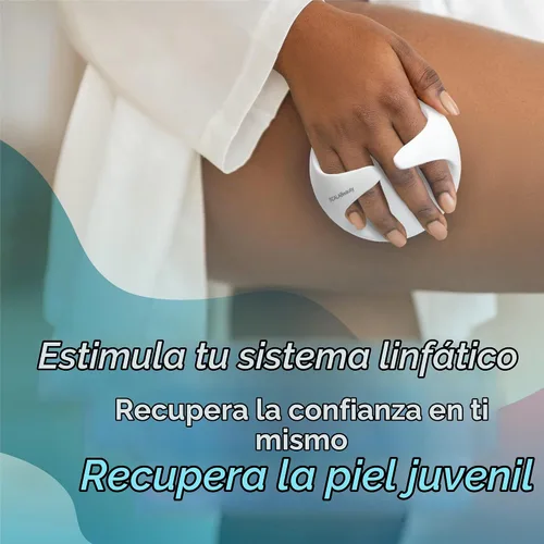 Vista 5 de Scala - Masajeador de celulitis de silicona, depurador de baño para una piel más suave, aguamarina Silicone nodules exfoliate, cellulite remover
