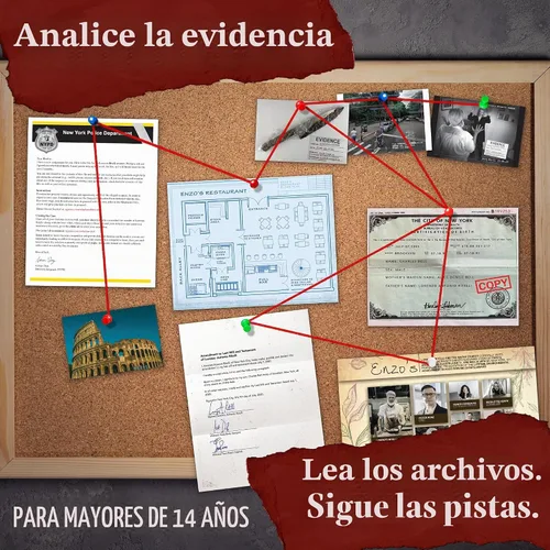 Vista 4 de Death by Chef's Knife Case Files Juego de detectives con evidencia, a