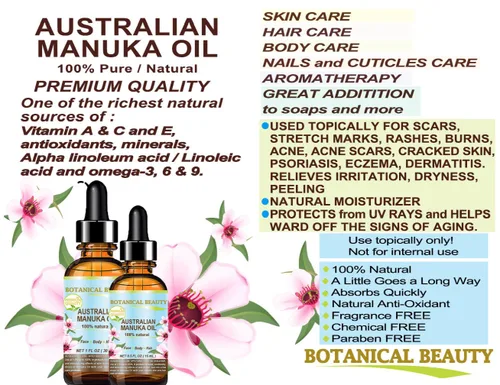 Vista 7 de Botanical Beauty Aceite de manuka wild growth crudo 100% natural virgen sin refinar aceite portador prensado en frío. para el cuidado de la piel