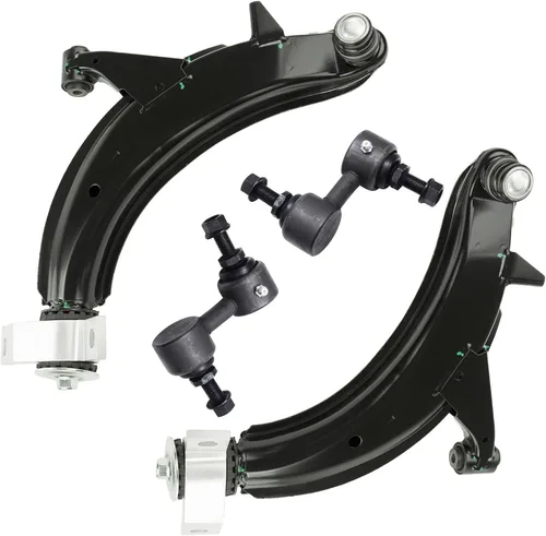 Vista 122 de Detroit Axle - 4 piezas de brazos de control traseros para Ford C-Max, Focus, Mazda 3 5, Volvo C30, C70, S40, V50, 4 brazos de control superiores e