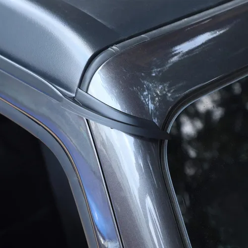 Vista 3 de JeCar - Diversor de lluvia de tapa dura, de plástico ABS, para Jeep Wrangler 2018-2020 JL JLU y 2020 Jeep Gladiator JT, 1 par