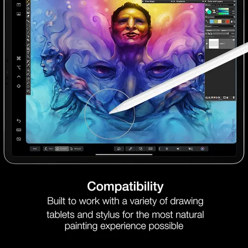 Vista 6 de Corel Painter 2023 Software de pintura profesional para arte digital, ilustración, arte fotográfico y arte fino [Descarga de Mac]
