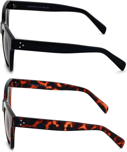 Vista 4 de 2 pares de lentes de sol de lectura bifocales para mujer, grandes, de gran tamaño, atrevidos