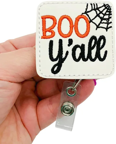 Vista 3 de Boo Yall Glow in The Dark Retractable Badge Reel