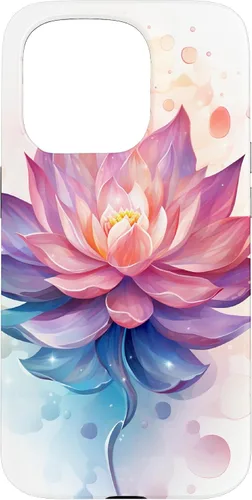Vista 14 de Funda con ilustración de flor de loto para iPhone 17