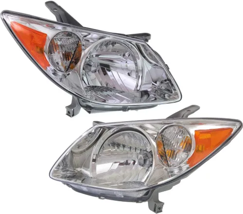 Vista 7 de KarParts360 Para 2005 06 07 2008 Pontiac Vibe Conjunto de faros delanteros lado del conductor w/bombillas reemplaza GM2502249