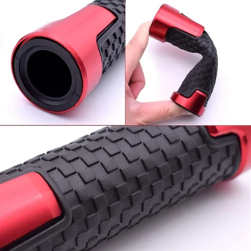 Vista 6 de Para Kawasaki H2 H2R 2015 2016 2017 2018 2019 motocicleta antideslizante manillar mano goma agarres manillar extremos tapa tapón 7/8 pulgadas 0.866