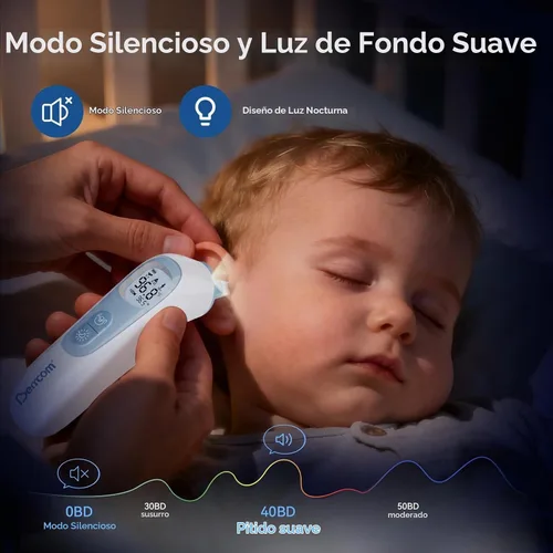 Vista 6 de Berrcom Termómetro digital de oído con punta térmica para todas las edades Azul