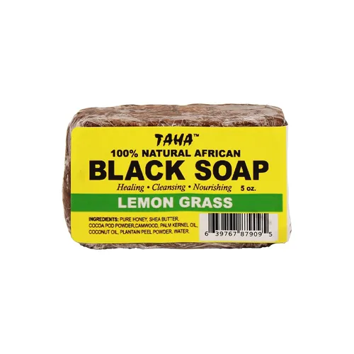 Vista 16 de Taha Barra de jabón negra africana, orgánica y 100% natural, calmante e hidratante, limpieza saludable, ideal para manchas, acné, cuero cabelludo