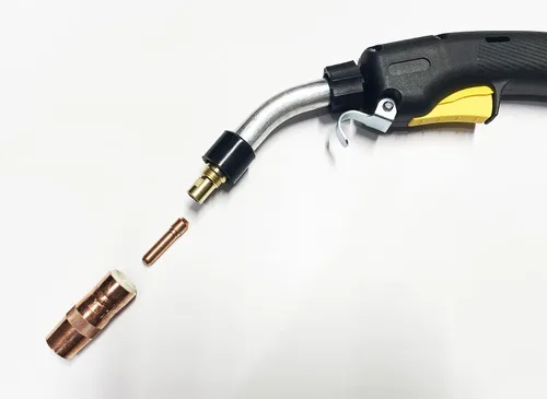 Vista 3 de Reemplazo de pistola Mig para Bernard BTB 200 Amp Q20 15ft Miller Connector Centerfire Parts (solo pistola gigante)