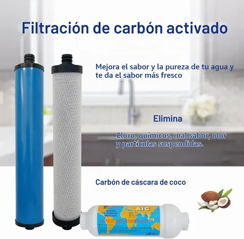Vista 2 de Juego de filtros de repuesto con membrana para sistema de ósmosis inversa Microline 435