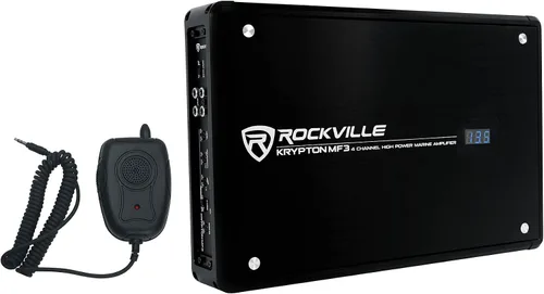 Vista 4 de Rockville RGHR2 receptor Bluetooth marino+control remoto+(4) wakeboards de 6.5 pulgadas+amplificador de 4 Ch