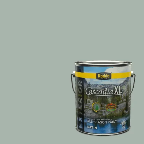 Vista 123 de Rodda Paint CASCADIA XL - Pintura satinada exterior e imprimación en uno, 1 galón, hoja de aloe