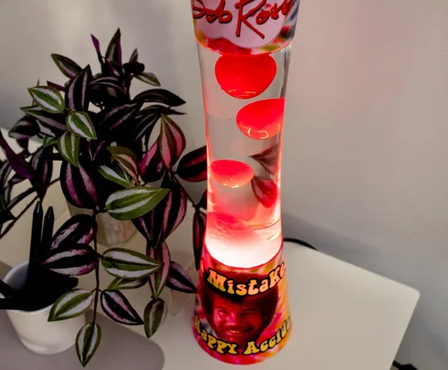 Vista 6 de Bob Ross Tie-Dye Motion - Luz de estado de ánimo 16 pulgadas de alto