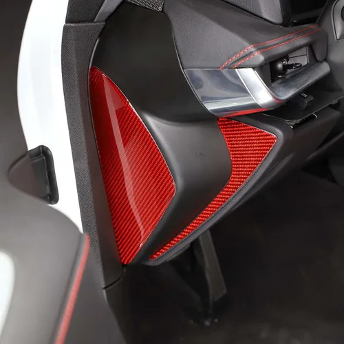 Vista 9 de Cojín de impacto para cierre de puerta de automóvil, cubierta lateral para Chevrolet Corvette C8 Z06 2020-2025, accesorios de decoración