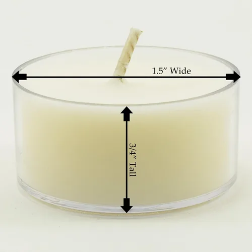 Vista 6 de Amber Romance - Velas de té de soja, paquete de 12 unidades, velas de té beige, altamente perfumadas, fabricadas con cera de soja, hechas a mano