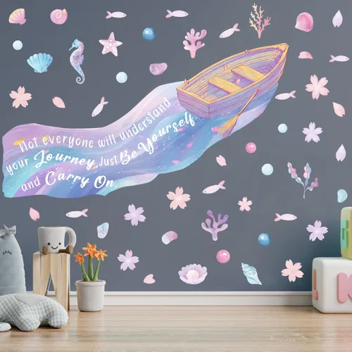 Vista 7 de OLMIXA Calcomanías de pared de miel de abeja de acuarela, cita inspiradora "What I Can Bee", calcomanías de vinilo con frase positiva de verano