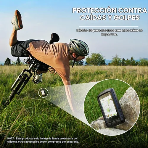 Vista 5 de TUSITA Funda de silicona compatible con el ordenador de ciclismo Wahoo ELEMNT ACE - Accesorios del sistema