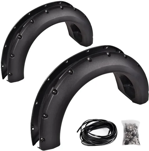 Vista 20 de G-PLUS defensas guardabarros con remaches de bolsillo, compatibles con Ford F150 2009-2014 Styleside con modelos de longitud de cajuela de 67.0
