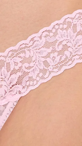 Vista 4 de hanky panky - Tangas originales de encaje Talla única 4-14 Ropa interior para mujer, lencería de encaje Paquete de 3 o 5