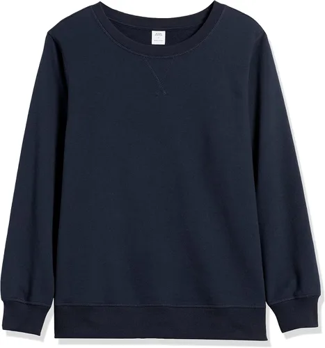 Vista 8 de Tienda Essentials Sudadera de forro polar con cuello redondo para mujer (disponible en tallas extragrandes)