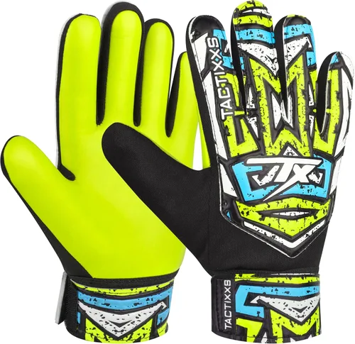 Vista 11 de Guantes de portero de fútbol para niños y jóvenes, guantes de portero de fútbol Funky antideslizantes con palma de látex de 0.16 in con agarres