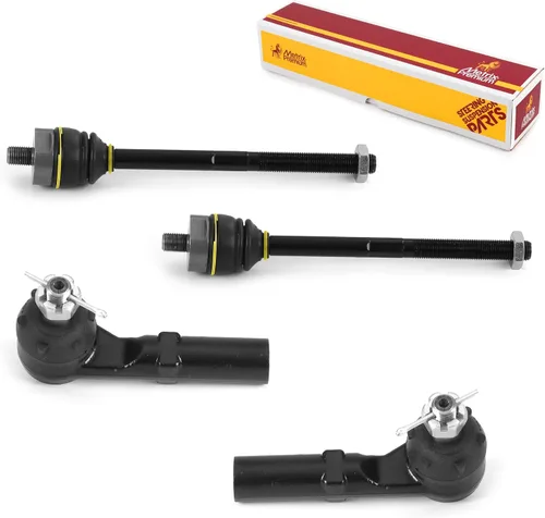 Vista 182 de Metrix Premium Chassis Parts - Kit de 4 piezas de extremos de barra de acoplamiento frontal exterior e interior compatible con Nissan Pathfinder