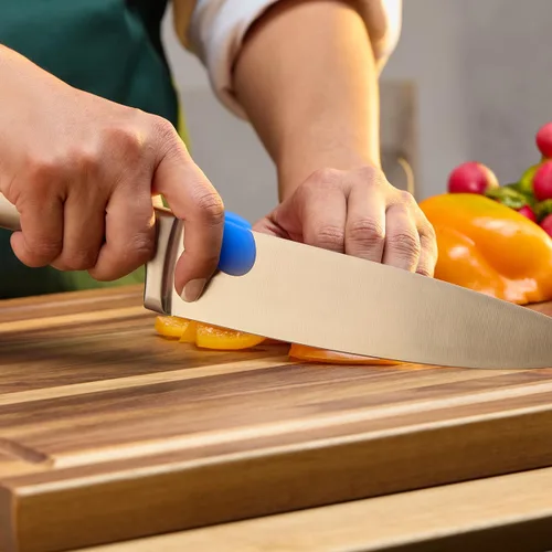 Vista 3 de Knife Grip, la herramienta de cocina culinaria indispensable para una mejor comodidad y control para la mayoría de cuchillos de chef, utilidad