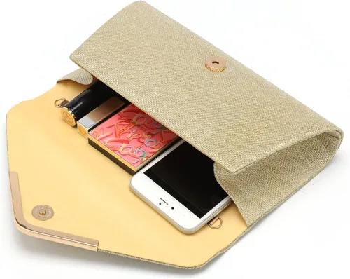 Vista 4 de Bolsos de mano brillantes para mujer, bolso de noche para mujer, bolso de mano para mujer, bolso de mano para fiesta, graduación, boda
