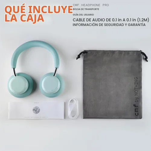 Vista 7 de CMF BY Nothing Auriculares inalámbricos con cancelación activa de ruido Bluetooth 5.4 sobre la oreja, tiempo de reproducción ANC 50H, control