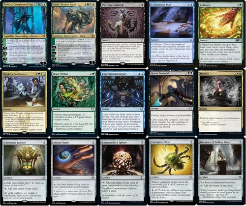 Vista 4 de Commander Atraxa Toxic Infect Deck – Negro Blanco Azul Verde – EDH CEDH – Atraxa, Praetors' Voice – 100 cartas – Magic Custom The Gathering Deck