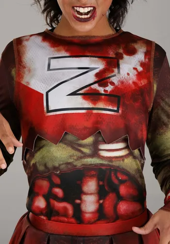 Vista 7 de Disfraz de animadora zombie para mujer