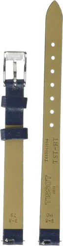 Vista 2 de Correa de reloj Tissot de piel azul, 9 (Modelo T852043163)