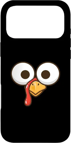 Vista 22 de Funny Cartoon Turkey Face, Big Eyes Thanksgiving Turkey Day Case for iPhone 16