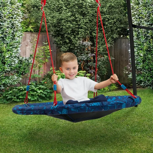 Vista 2 de Delta Children Paw Patrol - Columpio de platillo de 40 pulgadas para niños, se fija a juegos de columpios o árboles, incluye todos los accesorios