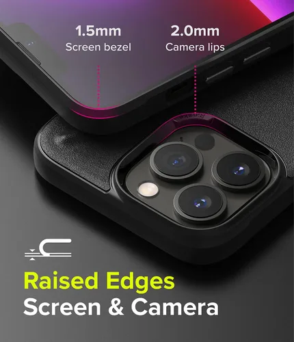 Vista 4 de Ringke Onyx - Funda compatible con iPhone 13 Pro, silicona flexible extremadamente resistente, tipo TPU a prueba de golpes, cubierta de protección
