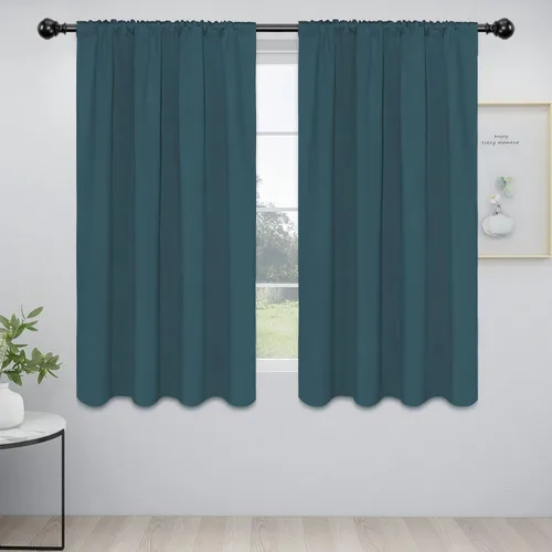 Vista 15 de Easy-Going - Cortinas opacas con bolsillo para varilla para dormitorio, cortinas de ventana para oscurecer la habitación para sala de estar