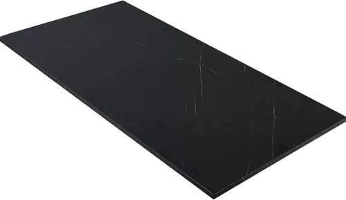 Vista 44 de 36x20 pulgadas Mesa Negra Universal, Escritorio Sólido de Una Pieza, Encimera Reversible de Melamina, Dobles Escritorios, L-Escritorio DIY