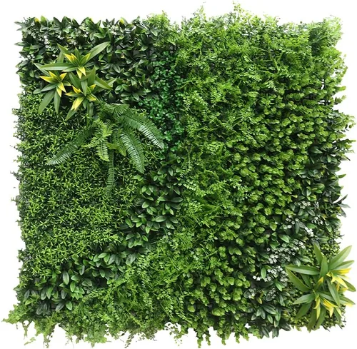 Vista 14 de ECOOPTS Rejilla de privacidad de hiedra sintética, paneles artificiales de boj de 20 x 20 pulgadas, plantas de seto topiario para decoración de #3