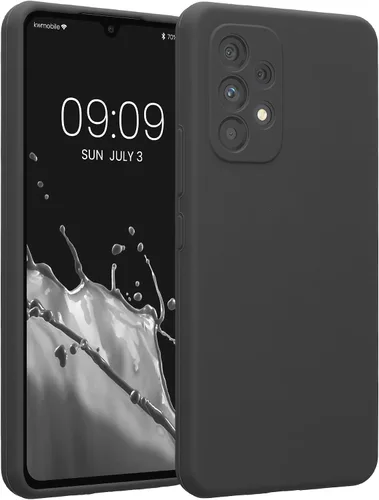 Vista 106 de kwmobile Funda compatible con Samsung Galaxy A13 4G - Funda delgada de silicona TPU - Acabado suave al tacto - Amarillo radiante