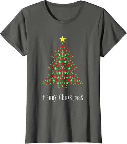 Vista 8 de Celebración del árbol de Navidad - Feliz Navidad - Camiseta de Navidad