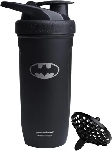 Vista 12 de Smartshake DC COMICS Reforce - Botella mezcladora de proteínas de acero inoxidable de 900 ml 30 oz - Tapa de rosca a prueba de fugas - Sin BPA