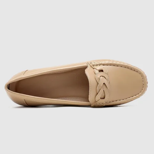 Vista 3 de Cestfini Penny Loafers for Women Shoes Dressy Casual, Wedge Heel Shoes Comfort for Work, Slip On Braided Moccasins Driving Closed Toe Shoes