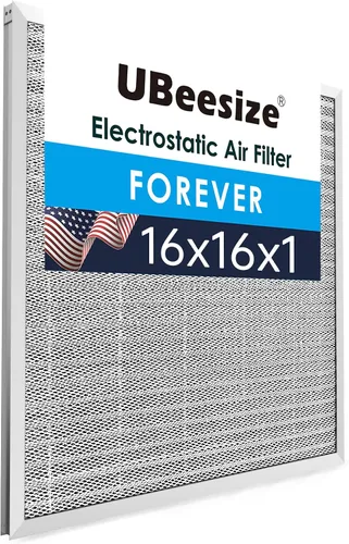Vista 23 de UBeesize - Filtro de aire reutilizable de 20 x 20 x 1 pulgadas, lavable, MERV 8, permanente, electrostático, para aire acondicionado y HVAC