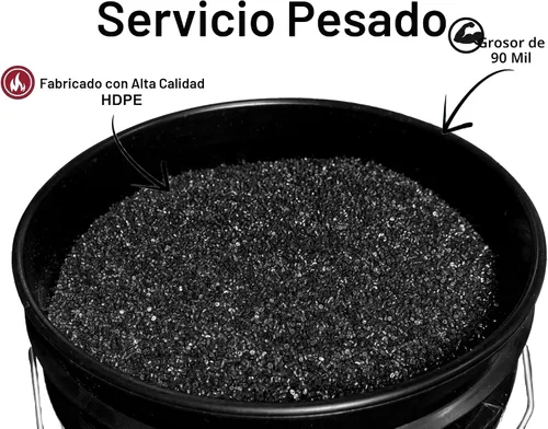 Vista 7 de MKS Plastics Cubo de 3.5 galones con tapa hermética, fabricado en Estados Unidos, plástico libre de BPA de grado alimenticio, resistente multiuso
