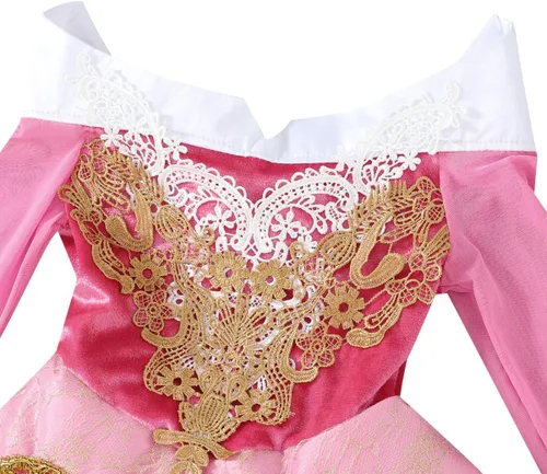 Vista 4 de Disfraz de princesa de Cenicienta para niñas, vestido de baile para Halloween, Navidad, fiesta, cosplay, 2-13T