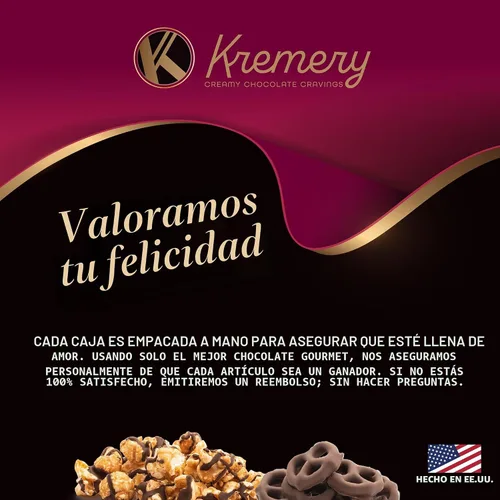 Vista 8 de KREMERY - Antojos cremosos de chocolate - Pretzels cubiertos de chocolate