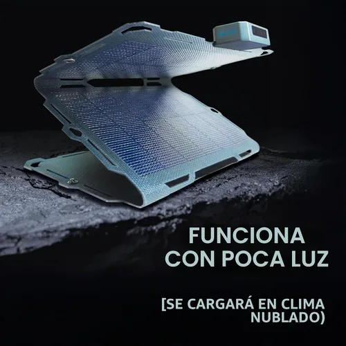 Vista 3 de Dark Energy Spectre - Panel solar plegable de 18 W Energía solar portátil carga dispositivos USB-C y USB-A Resistente a golpes e impactos