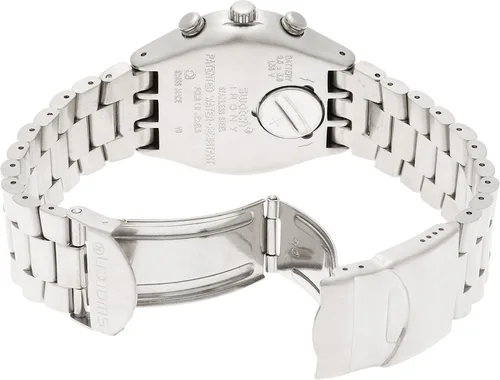 Vista 2 de Swatch pulsera de acero & Case esfera azul ycs589gReloj cronógrafo de cuarzo unisex