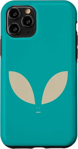 Vista 10 de Funda Alien minimalista beige verde azulado para iPhone 15